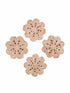 Jute Flower Drink Coaster (Set of 4)
