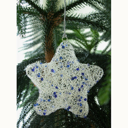 Recycled Wire Star Ornament
