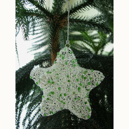 Recycled Wire Star Ornament