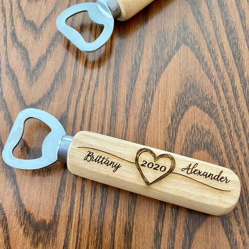 Personalized Wood Bottle Opener