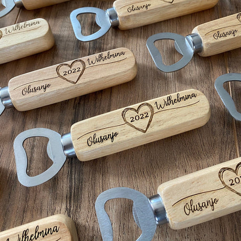 Personalized Wood Bottle Opener
