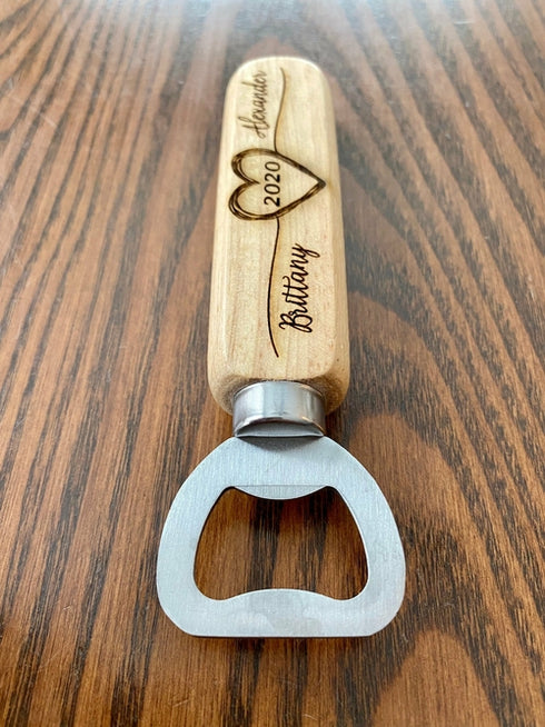 Personalized Wood Bottle Opener