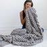 Infinite Chunky Knit Blanket | Minky | Big – Mist