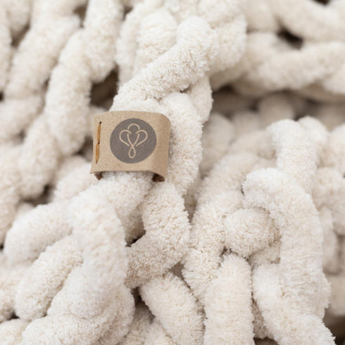 Infinite Chunky Knit Blanket | Minky | Big – Sand