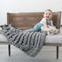Infinite Chunky Knit Blanket | Minky | Little – Mist