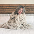 Infinite Chunky Knit Blanket | Minky | Big – Sand