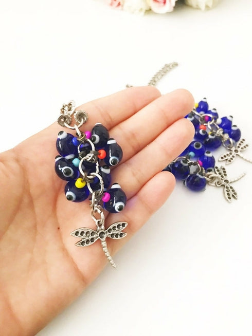 Car rear view mirror dragonfly charm