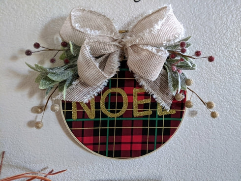 Handmade holiday hoops in various sizes