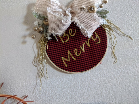 Handmade holiday hoops in various sizes