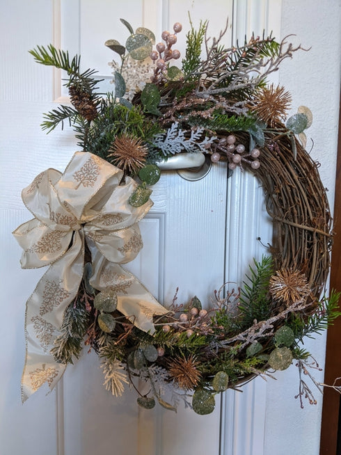 handmade 18 inch grapevine wreath