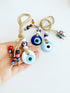 Lucky Evil Eye Bead, Evil Eye Car Rear Mirror Charm, White Evil Eye