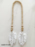 Macrame Feather Bead Garland