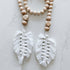 Macrame Feather Bead Garland