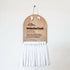 Wanderlust Half Moon Macrame Sign