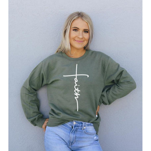 Share The Faith Inspired Sweatshirt One Clover Way